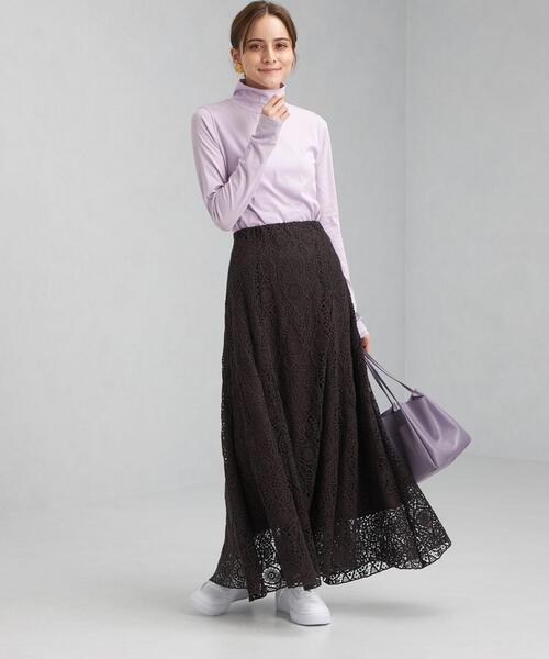 green label relaxing(グリーンレーベルリラクシング)の「ベアテン タートル プルオーバー カットソー(Tシャツ/カットソー・レディース・ターコイズブルー/ブラック/オフホワイト/ライラック・FREE)」の5枚目の写真