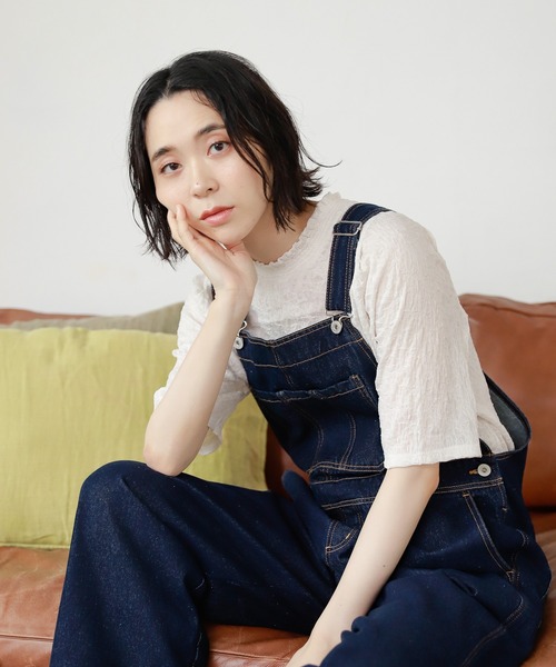 studio CLIP(スタディオクリップ)の「ナチュラルシアープルオーバー(Tシャツ/カットソー・レディース・ブラック/ブラウン/アイボリー・MEDIUM/LARGE)」の2枚目の写真