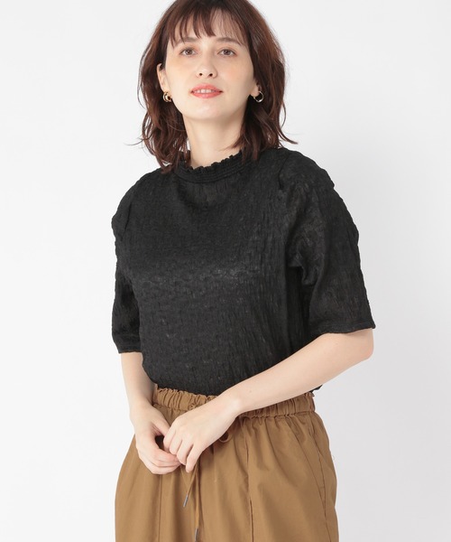 studio CLIP(スタディオクリップ)の「ナチュラルシアープルオーバー(Tシャツ/カットソー・レディース・ブラック/ブラウン/アイボリー・MEDIUM/LARGE)」の3枚目の写真