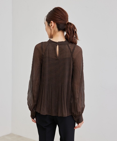 ROPE' PICNIC(ロペピクニック)の「【セットアップ対応】ガンクラブチェックブラウス(シャツ/ブラウス・レディース・ベージュ系その他/ダークブラウン/ブルー・38)」の7枚目の写真