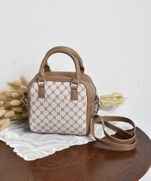 ems excite | 柄スクエアBAG(ボストンバッグ)