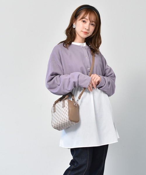 ems excite（エムズエキサイト）の「柄スクエアBAG（ボストンバッグ・レディース・ホワイト系その他/ブラウン系その他/アニマル・FREE）」の4枚目の写真