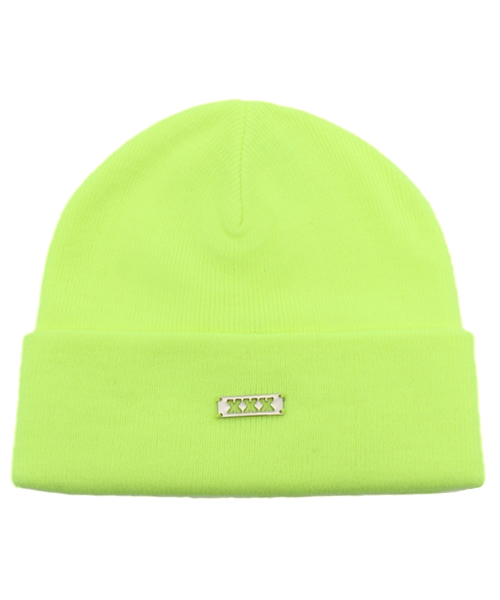 WEGO（ウィゴー）の「WEGO/プレートニットキャップ（ニットキャップ/ビーニー・メンズ・ブラック/杢グレー/イエロー/オレンジ・FREE）」の14枚目の写真