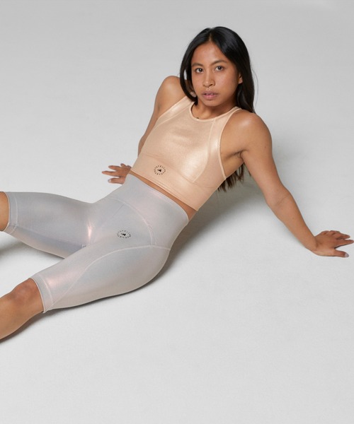 adidas by Stella McCartney(アディダスバイステラマッカートニー)の「【adidas by Stella McCartney】 シャイニー トレーニング クロップトップ(Tシャツ/カットソー・レディース・ピンク/ベージュ系その他/レッド・MEDIUM/LARGE/X-LARGE/SMALL/XX-LARGE)」の20枚目の写真