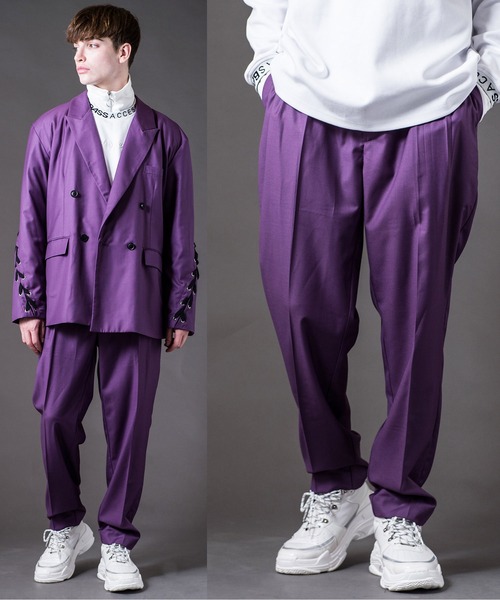 【セール】ZPAGETTI-SLACKS(ズパゲッティ－スラックス)ワイド ルーズ テーパード スラックス パンツ（スラックス）｜BACKSTAGE PASS（バックステージパス） 6,490円