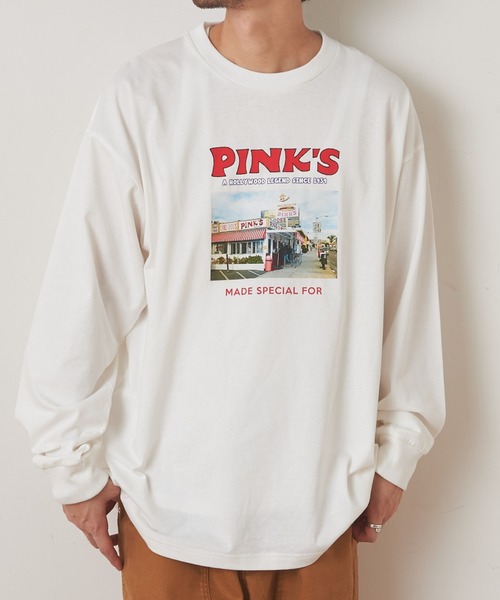 CIAOPANIC TYPY（チャオパニックティピー）の「PINKSフォトプリントロンTee（Tシャツ/カットソー・メンズ・ホワイト/ブラック/ピンク・S/M/L）」の2枚目の写真
