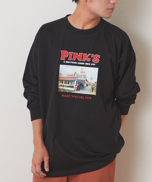 CIAOPANIC TYPY（チャオパニックティピー）の「PINKSフォトプリントロンTee（Tシャツ/カットソー・メンズ・ホワイト/ブラック/ピンク・S/M/L）」の3枚目の写真