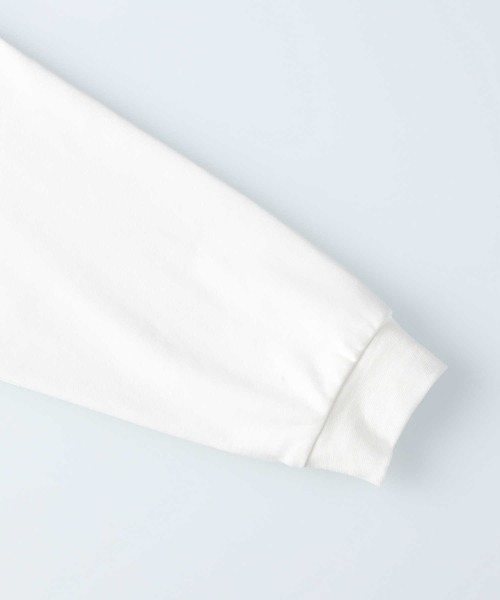 HONEYSUCKLE ROSE（ハニーサックルローズ）の「【HONEYSUCKLE ROSE】ラウンドビッグシルエットロンT（Tシャツ/カットソー・レディース・ライトブラウン/ホワイト/ブラック・M/L/S）」の9枚目の写真