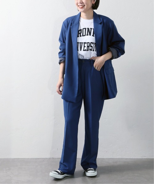 JOINT WORKS(ジョイントワークス)の「J-TRギャバ 1Bダブルジャケット(テーラードジャケット・レディース・チャコールグレー/ネイビー・FREE)」の21枚目の写真