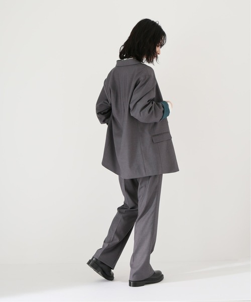 JOINT WORKS(ジョイントワークス)の「J-TRギャバ 1Bダブルジャケット(テーラードジャケット・レディース・チャコールグレー/ネイビー・FREE)」の3枚目の写真