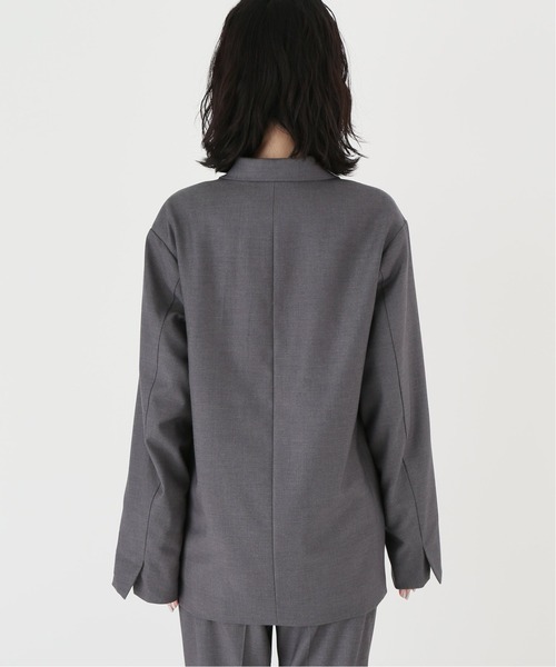 JOINT WORKS(ジョイントワークス)の「J-TRギャバ 1Bダブルジャケット(テーラードジャケット・レディース・チャコールグレー/ネイビー・FREE)」の11枚目の写真