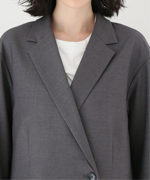 JOINT WORKS(ジョイントワークス)の「J-TRギャバ 1Bダブルジャケット(テーラードジャケット・レディース・チャコールグレー/ネイビー・FREE)」の4枚目の写真