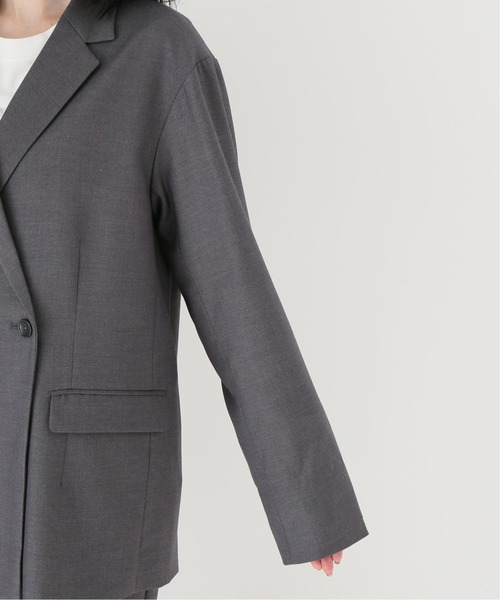 JOINT WORKS(ジョイントワークス)の「J-TRギャバ 1Bダブルジャケット(テーラードジャケット・レディース・チャコールグレー/ネイビー・FREE)」の8枚目の写真