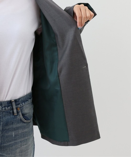 JOINT WORKS(ジョイントワークス)の「J-TRギャバ 1Bダブルジャケット(テーラードジャケット・レディース・チャコールグレー/ネイビー・FREE)」の5枚目の写真