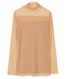 ・novem9 シアーハイネックプルオーバー*