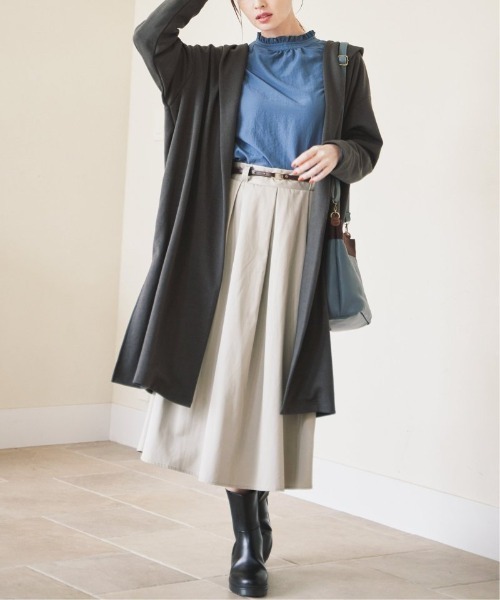 ikka（イッカ）の「ミドルサイドゴアタンクブーツ（ブーツ・レディース・ブラック/グレー/ベージュ・M/L）」の6枚目の写真