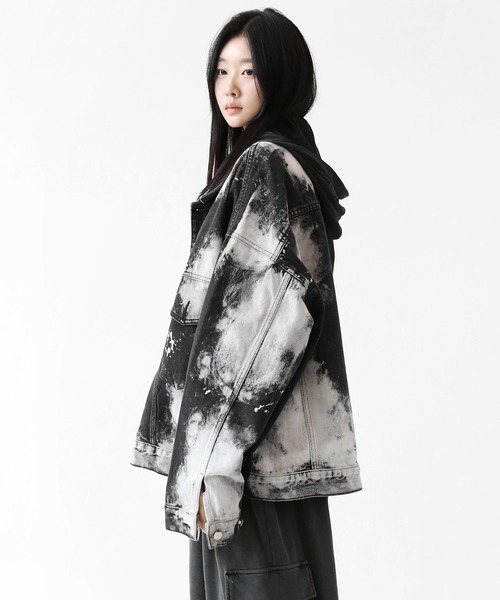 Misobi スノーウォッシュデニムジャケット minsobi デニムジャケット g