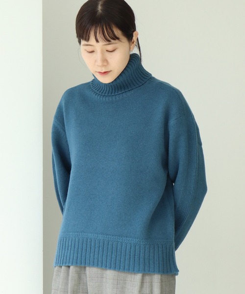 note et silence （ノートエシロンス）の「COLCHIS 5Gタートルプルオーバー（ニット/セーター・レディース・オレンジ/ベージュ/グレー/ブルー・FREE）」の3枚目の写真