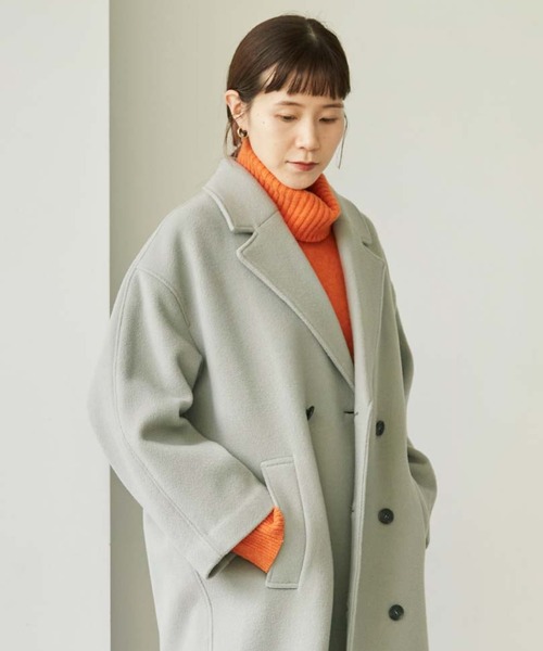 note et silence （ノートエシロンス）の「COLCHIS 5Gタートルプルオーバー（ニット/セーター・レディース・オレンジ/ベージュ/グレー/ブルー・FREE）」の21枚目の写真