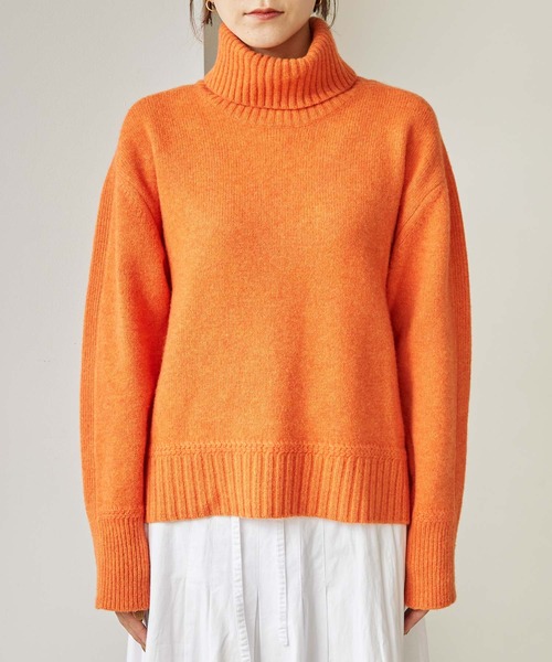 note et silence （ノートエシロンス）の「COLCHIS 5Gタートルプルオーバー（ニット/セーター・レディース・オレンジ/ベージュ/グレー/ブルー・FREE）」の22枚目の写真