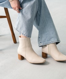 menue | スクエアトゥショートブーツ(ブーツ)