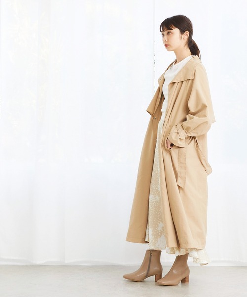menue(メヌエ)の「スクエアトゥショートブーツ(ブーツ・レディース・アイボリー/ブラック/ホワイト系その他/ブラック系その他/グレイッシュベージュ/ブラウン系その他/ベージュ系その他/ネイビー/シルバー・XS/S/M/L/LL/3L)」の21枚目の写真