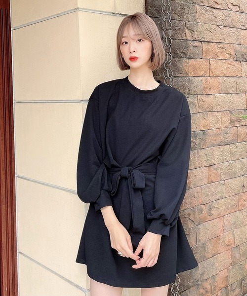 Voyage titty&Co.PETIT(ボヤージュティティアンドコープチ)の「【Voyage titty&Co. PETIT】ボリュームスリーブミニワンピース(ワンピース・レディース・ブラウン/オレンジ/ブラック・FREE)」の8枚目の写真
