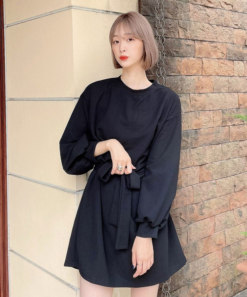 Voyage titty&Co.PETIT(ボヤージュティティアンドコープチ)の「【Voyage titty&Co. PETIT】ボリュームスリーブミニワンピース(ワンピース・レディース・ブラウン/オレンジ/ブラック・FREE)」の10枚目の写真