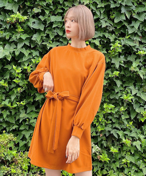 Voyage titty&Co.PETIT(ボヤージュティティアンドコープチ)の「【Voyage titty&Co. PETIT】ボリュームスリーブミニワンピース(ワンピース・レディース・ブラウン/オレンジ/ブラック・FREE)」の14枚目の写真