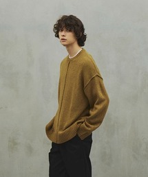 Revo.　5G ABヤーンリンキングクルーネックニット