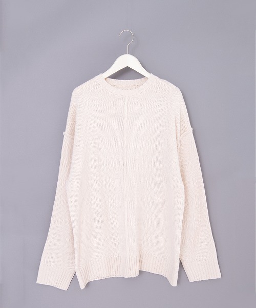 ＪＵＧＬＡＮＳ（ユグランス）の「Revo.　5G ABヤーンリンキングクルーネックニット（ニット/セーター・メンズ・カーキ/ブラック/ホワイト/ベージュ・M/L）」の10枚目の写真