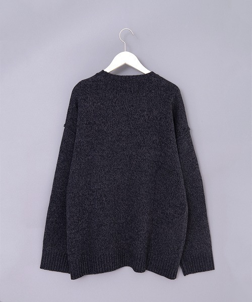 ＪＵＧＬＡＮＳ（ユグランス）の「Revo.　5G ABヤーンリンキングクルーネックニット（ニット/セーター・メンズ・カーキ/ブラック/ホワイト/ベージュ・M/L）」の13枚目の写真