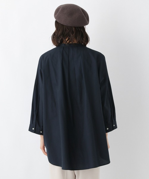 LEPSIM（レプシィム）の「オックスポンチョシャツ　957800（シャツ/ブラウス・レディース・ライトグリーン/オフホワイト/ネイビー・FREE）」の11枚目の写真