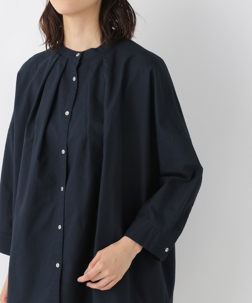 LEPSIM（レプシィム）の「オックスポンチョシャツ　957800（シャツ/ブラウス・レディース・ライトグリーン/オフホワイト/ネイビー・FREE）」の14枚目の写真