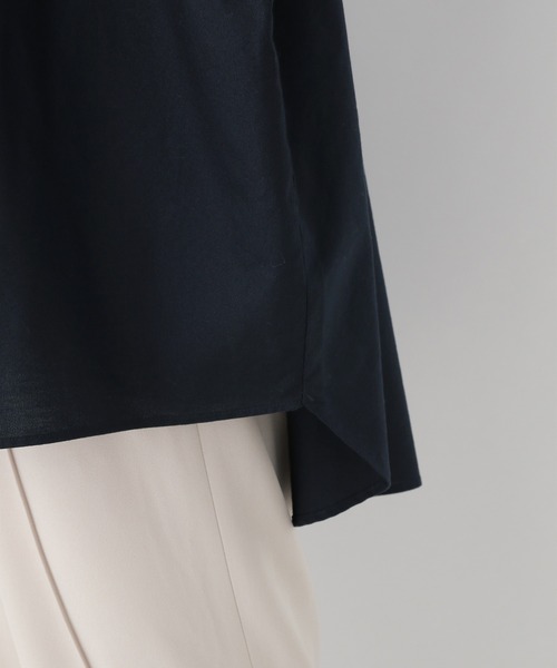 LEPSIM（レプシィム）の「オックスポンチョシャツ　957800（シャツ/ブラウス・レディース・ライトグリーン/オフホワイト/ネイビー・FREE）」の13枚目の写真