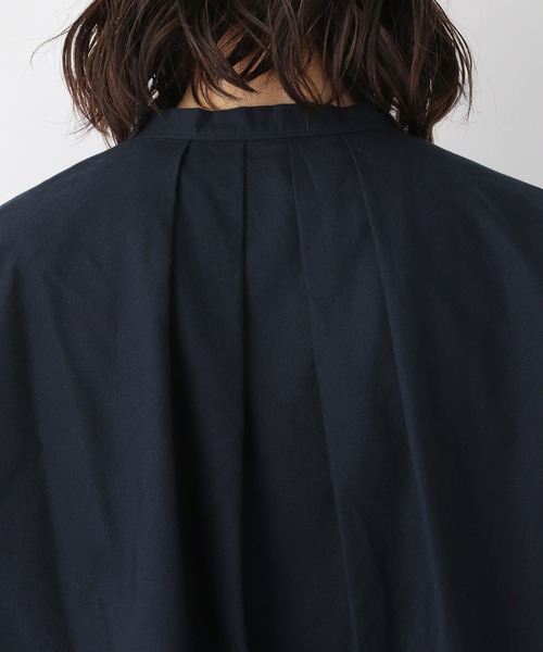 LEPSIM（レプシィム）の「オックスポンチョシャツ　957800（シャツ/ブラウス・レディース・ライトグリーン/オフホワイト/ネイビー・FREE）」の8枚目の写真