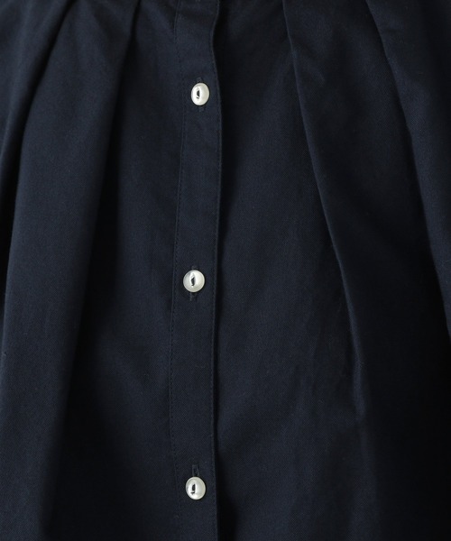 LEPSIM（レプシィム）の「オックスポンチョシャツ　957800（シャツ/ブラウス・レディース・ライトグリーン/オフホワイト/ネイビー・FREE）」の5枚目の写真