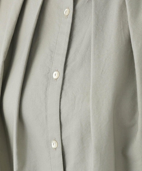 LEPSIM（レプシィム）の「オックスポンチョシャツ　957800（シャツ/ブラウス・レディース・ライトグリーン/オフホワイト/ネイビー・FREE）」の10枚目の写真