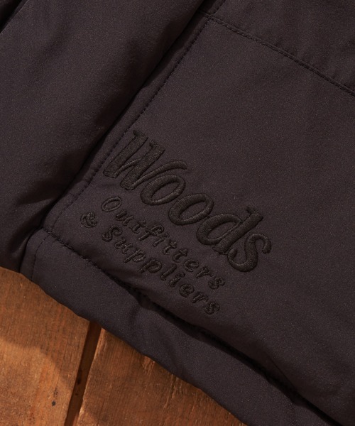 Woods(ウッズ)の「【Fine 2月号掲載】【WOODS / ウッズ】リサイクルダウンフィールドベスト(ダウンベスト・メンズ・ブラック/アンティークゴールド・MEDIUM/LARGE)」の7枚目の写真