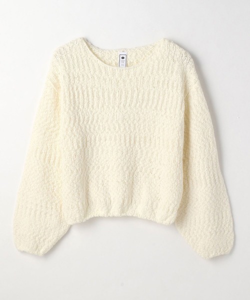 179/WG(イチナナキュウダブルジー)の「スラブヤーンニットプル(ニット/セーター・レディース・オフホワイト/オレンジ/ブルー/グリーン・FREE)」の6枚目の写真