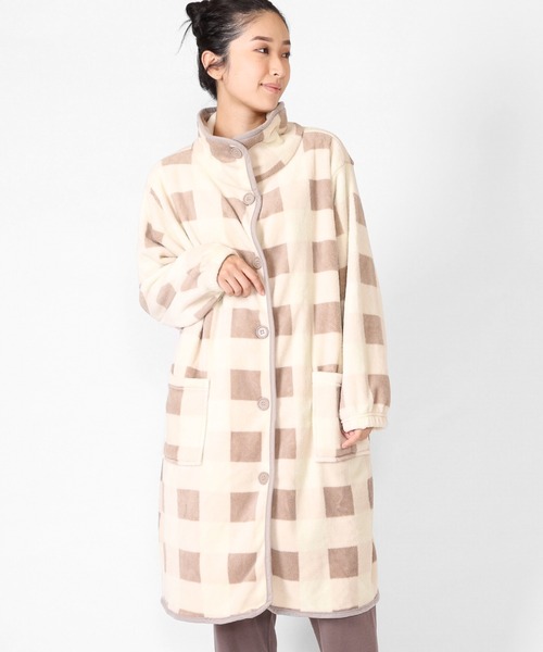 FUNALIVE（ファンアライブ）の「After nine ブランケットローブ（ガウン/バスローブ・レディース・ベージュ/グレー/ベージュ系その他/グレー系その他/ベージュ系その他2/グレー系その他2・FREE）」の5枚目の写真