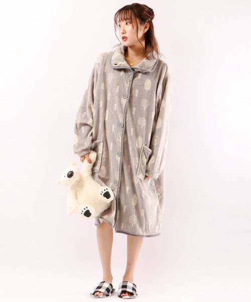 FUNALIVE（ファンアライブ）の「After nine ブランケットローブ（ガウン/バスローブ・レディース・ベージュ/グレー/ベージュ系その他/グレー系その他/ベージュ系その他2/グレー系その他2・FREE）」の3枚目の写真