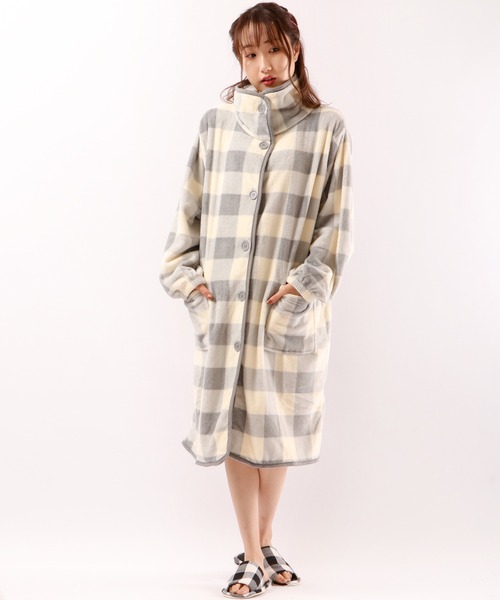 FUNALIVE（ファンアライブ）の「After nine ブランケットローブ（ガウン/バスローブ・レディース・ベージュ/グレー/ベージュ系その他/グレー系その他/ベージュ系その他2/グレー系その他2・FREE）」の2枚目の写真