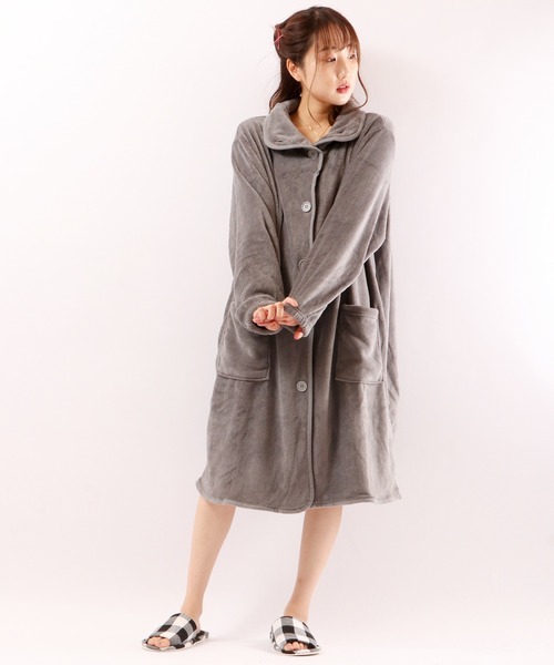 FUNALIVE（ファンアライブ）の「After nine ブランケットローブ（ガウン/バスローブ・レディース・ベージュ/グレー/ベージュ系その他/グレー系その他/ベージュ系その他2/グレー系その他2・FREE）」の4枚目の写真