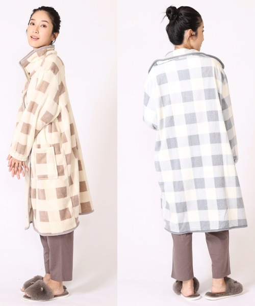 FUNALIVE（ファンアライブ）の「After nine ブランケットローブ（ガウン/バスローブ・レディース・ベージュ/グレー/ベージュ系その他/グレー系その他/ベージュ系その他2/グレー系その他2・FREE）」の9枚目の写真