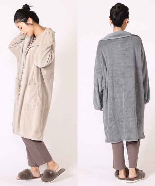 FUNALIVE（ファンアライブ）の「After nine ブランケットローブ（ガウン/バスローブ・レディース・ベージュ/グレー/ベージュ系その他/グレー系その他/ベージュ系その他2/グレー系その他2・FREE）」の10枚目の写真
