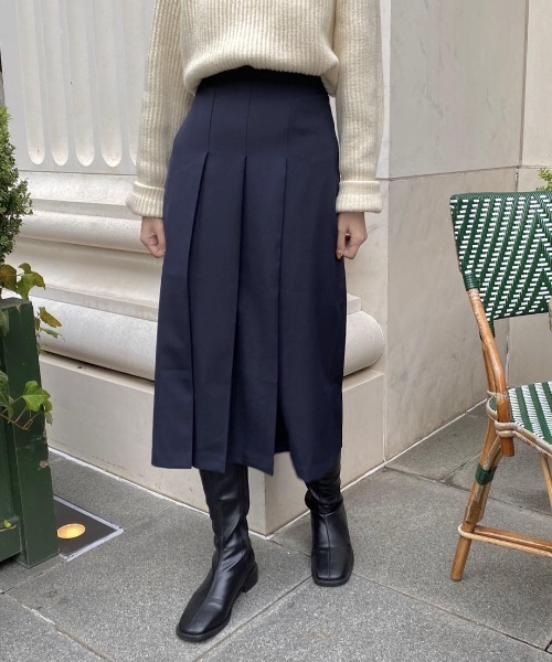 mood for a day(ムードフォーアデイ)の「square socks long boots / スクエアソックスロングブーツ(ブーツ・レディース・ブラック/ブラウン・23.5cm/24.5cm/23.0cm/24.0cm/25.0cm)」の4枚目の写真