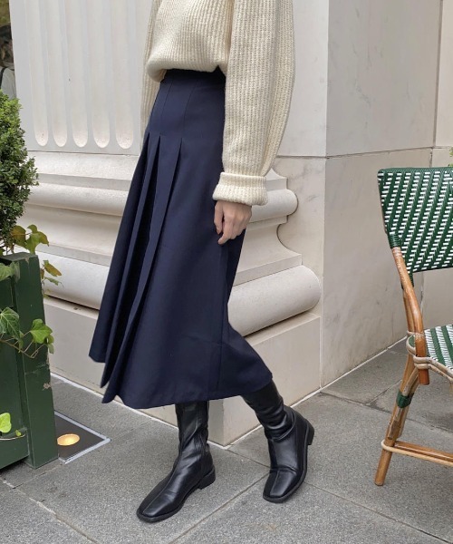 mood for a day(ムードフォーアデイ)の「square socks long boots / スクエアソックスロングブーツ(ブーツ・レディース・ブラック/ブラウン・23.5cm/24.5cm/23.0cm/24.0cm/25.0cm)」の6枚目の写真