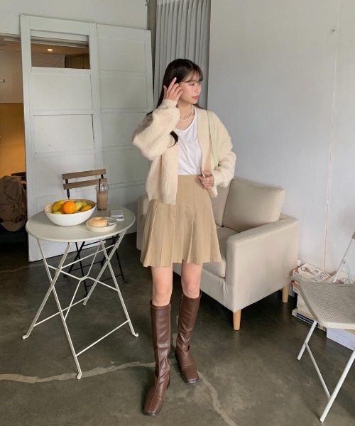 mood for a day(ムードフォーアデイ)の「square socks long boots / スクエアソックスロングブーツ(ブーツ・レディース・ブラック/ブラウン・23.5cm/24.5cm/23.0cm/24.0cm/25.0cm)」の10枚目の写真