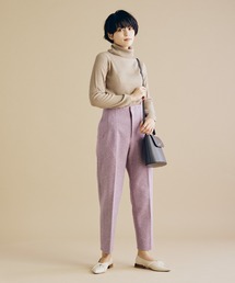 CLEARIMPRESSION  | 圧縮ウール タックテーパードパンツ【セットアップ対応】(その他パンツ)